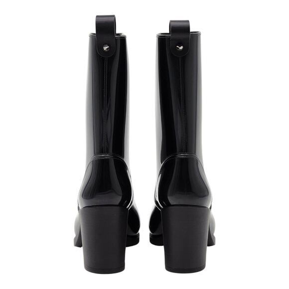 Christian Louboutin Loubirain PVC Rubber Women's Rain Boots Black EU 34 US 4 NWB - Picture 5 of 9
